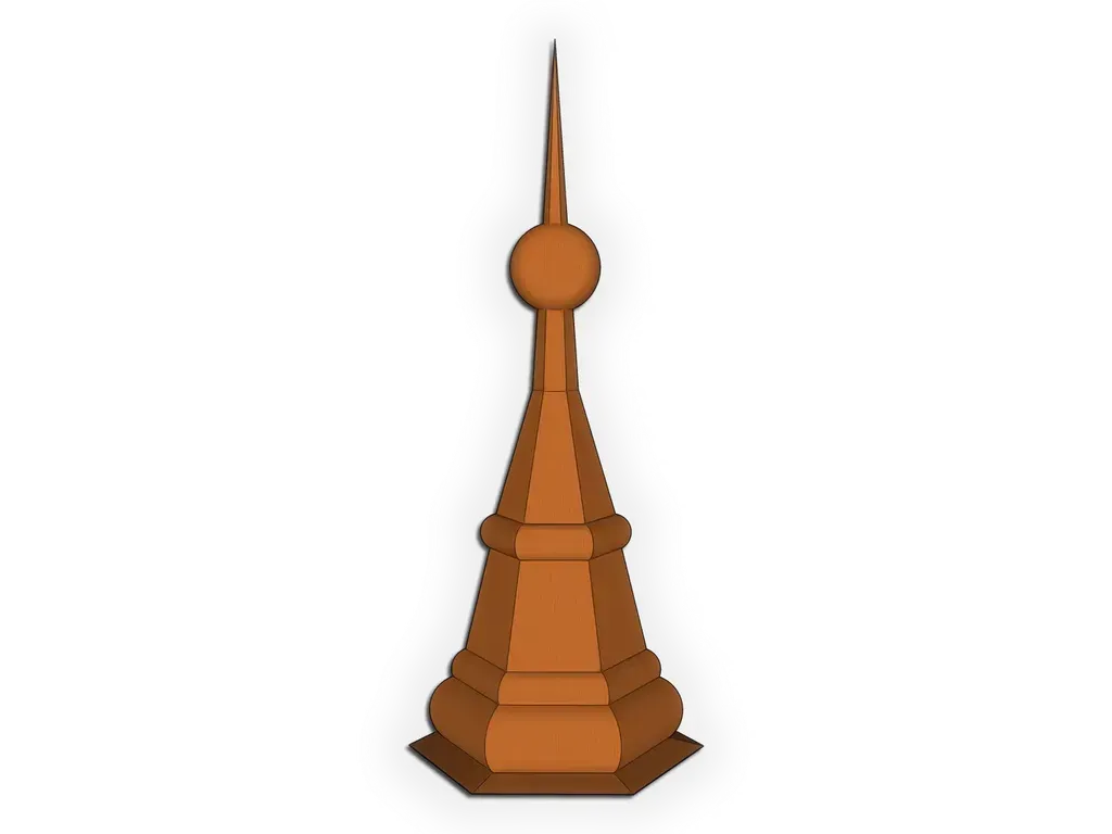 [FN004-1001] The Half Century Finial
Material: 16 oz. Copper
Product custom made to order: I understand this product is custom made to order and cannot be returned.