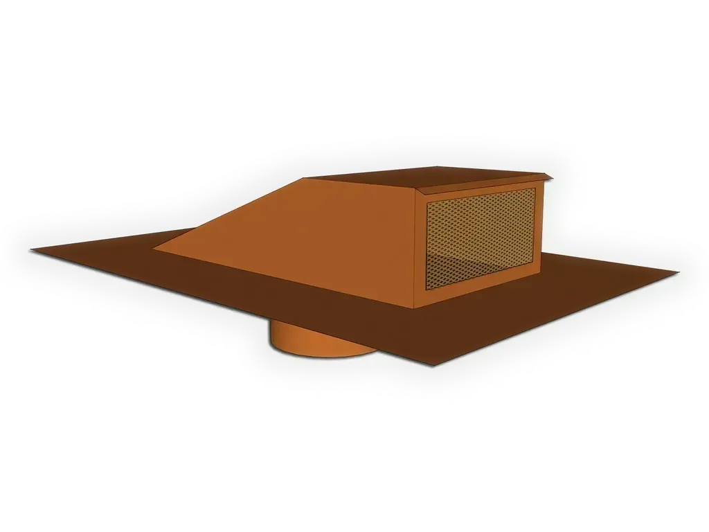 [BV1042-1001] Standard Box Vent
Material: 16 oz. Copper
Size: 4"
Screen Type: Copper Wire Screen Mesh