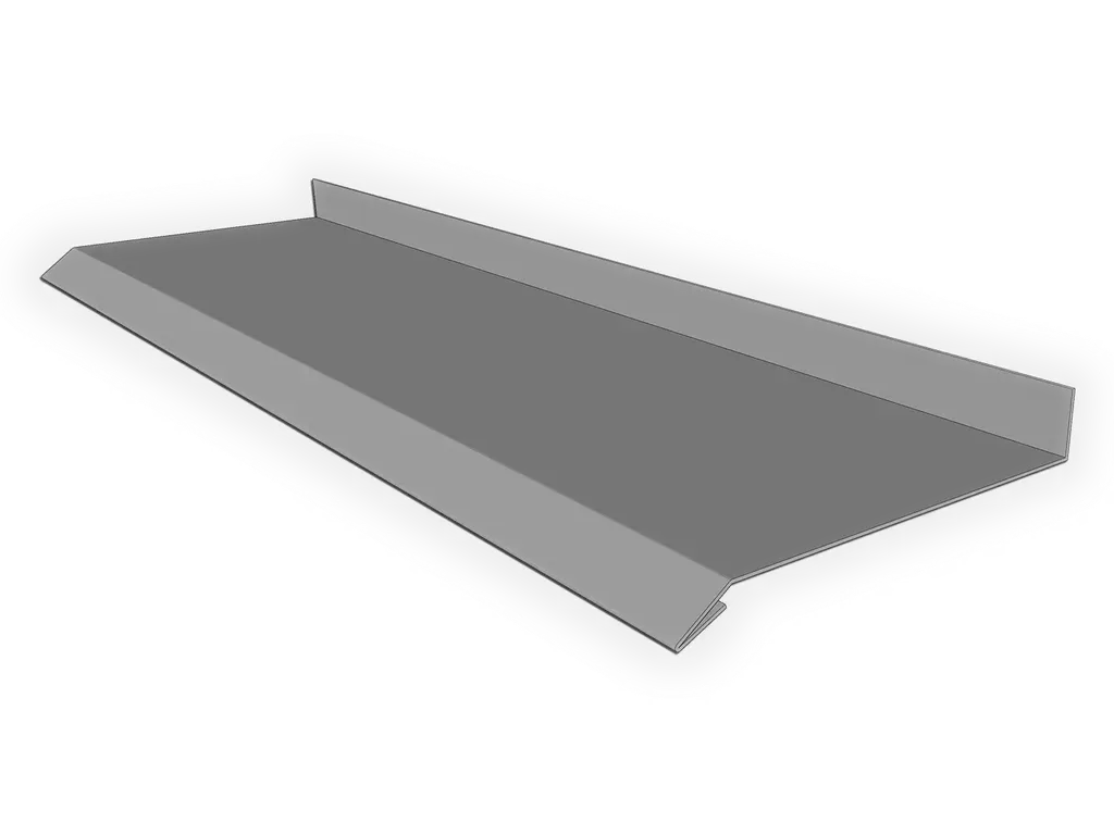 Custom Stainless Steel Masonry Drip Edge with Back