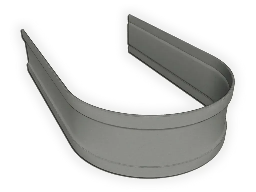 Round Bonderized Steel Downspout Strap (Paint Grip)