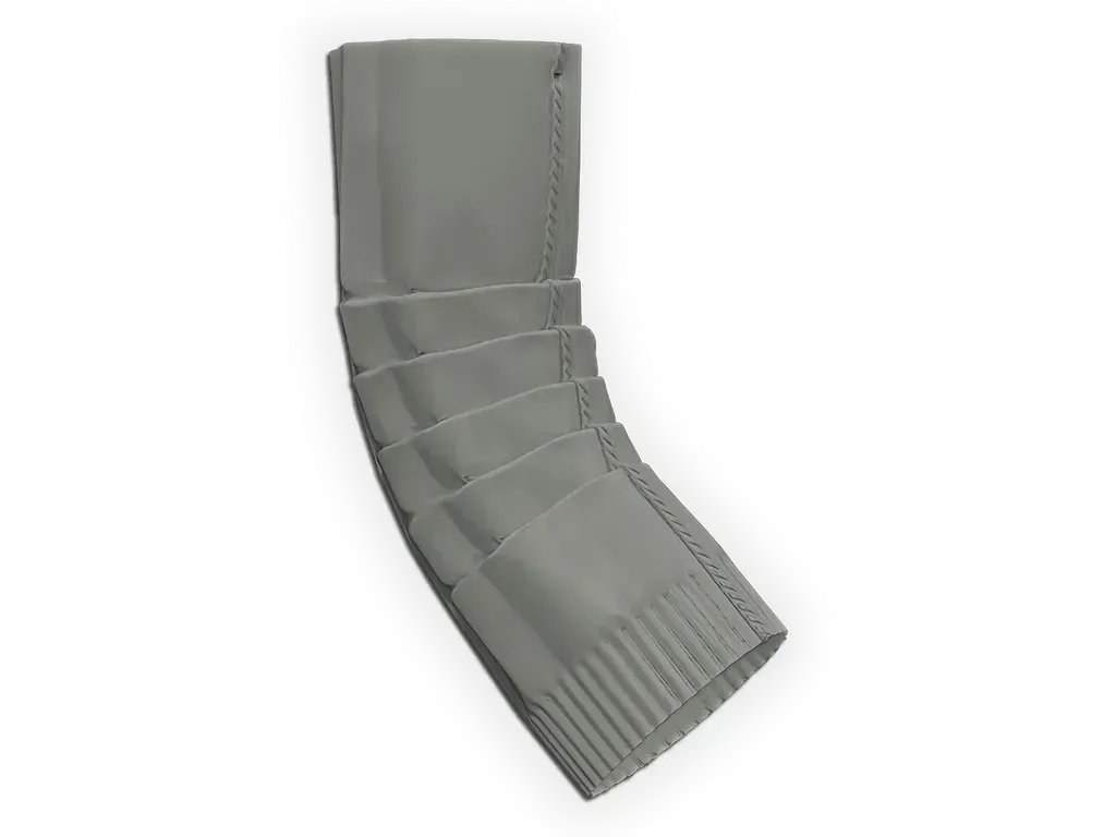 Round Corrugated Bonderized Steel - Paint Grip Elbow