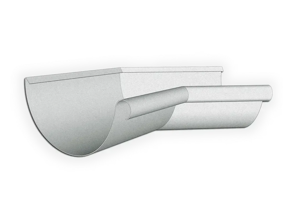 [MIE545-2002] Euro Bead Galvalume Plus Half Round Gutter Inside Miter - Achived
Material: 24 Gauge Galvalume Plus
Size: 5"
Angle: 45° Inside Miter (+$3.00)