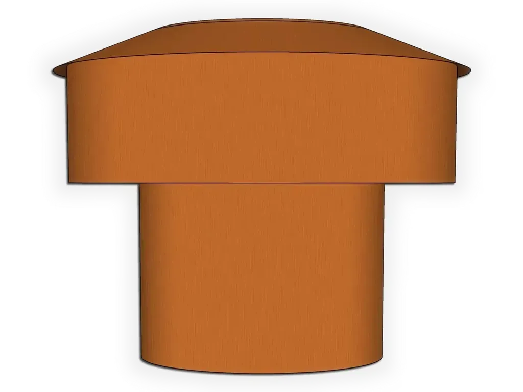 [SVP-1001] Static Attic Roof Vent for Flat or Pitched Roofs
Material: 16 oz. Copper
Mount Type: No Base Flashing for Existing Pipe Mount (Select 0 - Flat  for Roof Pitch Option)
Product custom made to order: I understand this product is custom made to order and cannot be returned.