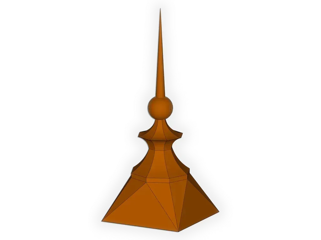 [FN006-1001] The Cambridge Finial
Material: 16 oz. Copper
Product custom made to order: I understand this product is custom made to order and cannot be returned.
