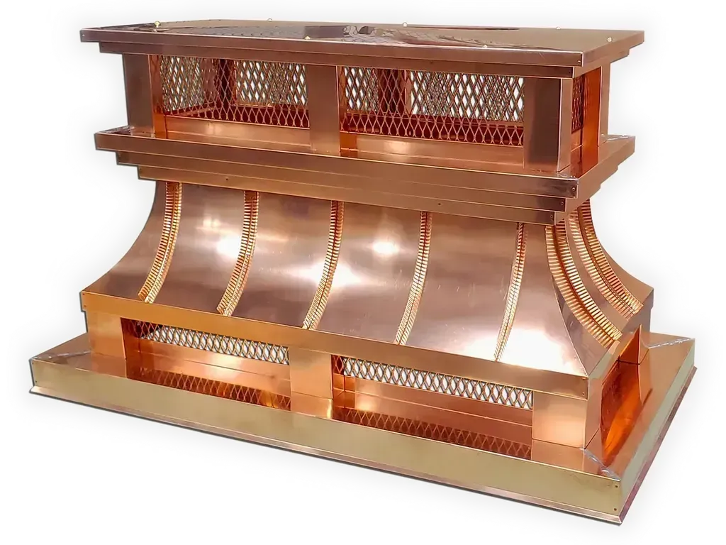 The Royal Chimney Cap - Shroud in Copper, Aluminum & Steel