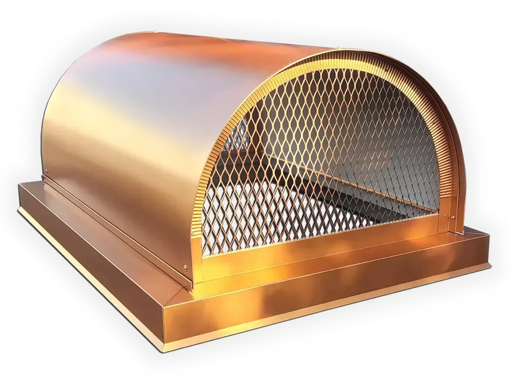 Barrel Roof Chimney Cap - Copper, Aluminum, Steel