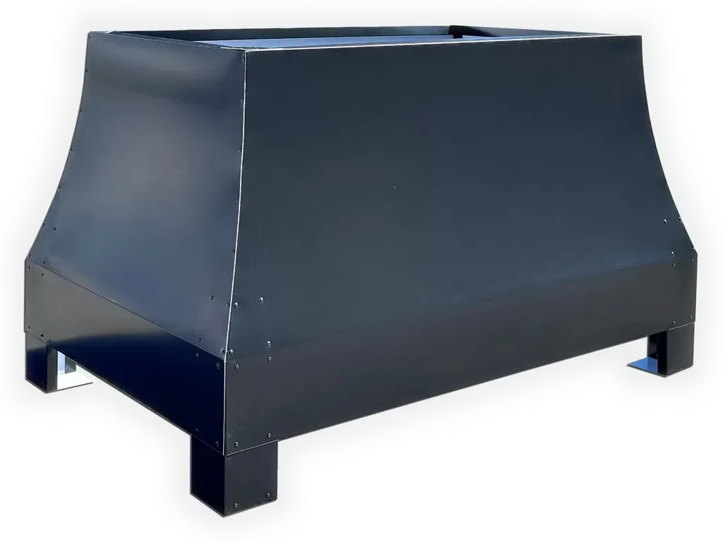 Curved Chimney Shroud - Aluminum, Copper, Stainless Stee