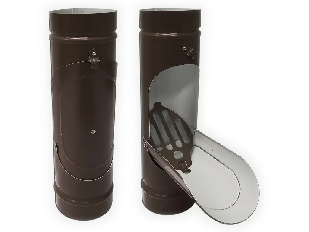 Plain Round Kynar Steel Downspout Cleanout