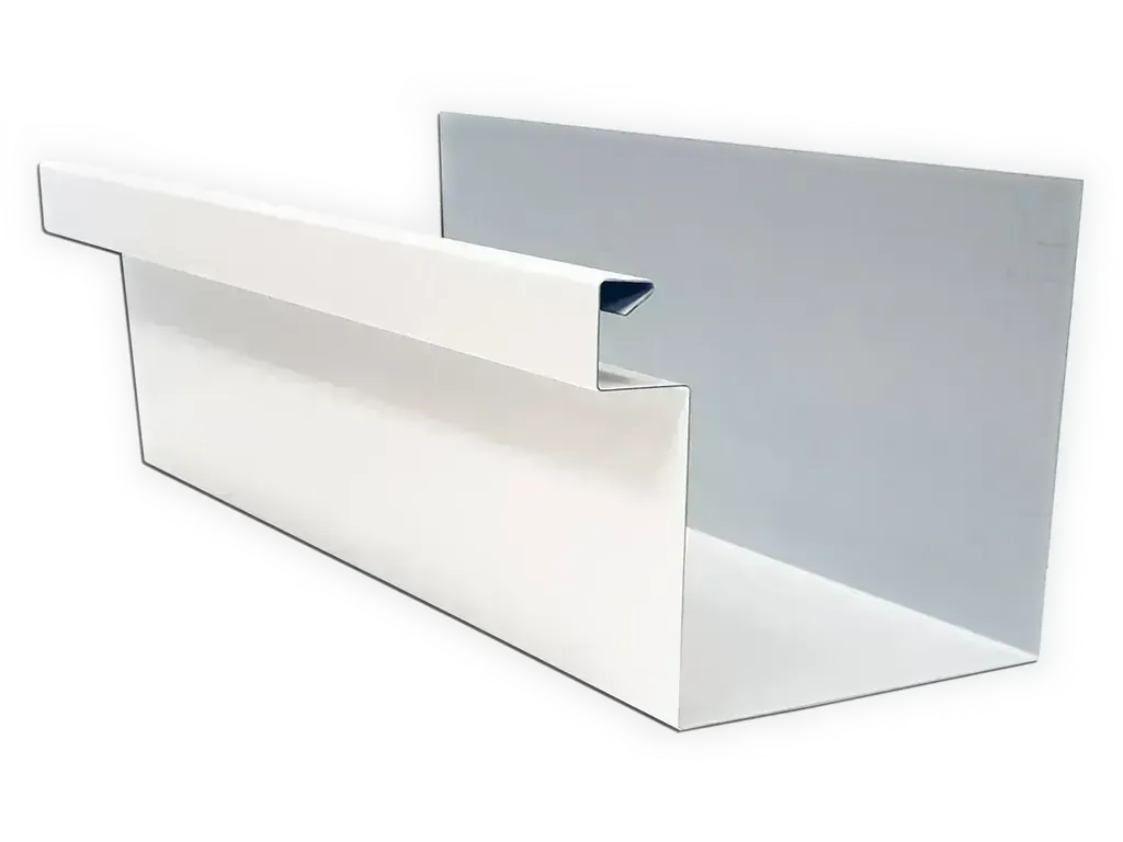 A-Style 0.032" Aluminum Kynar Commercial Box Gutter