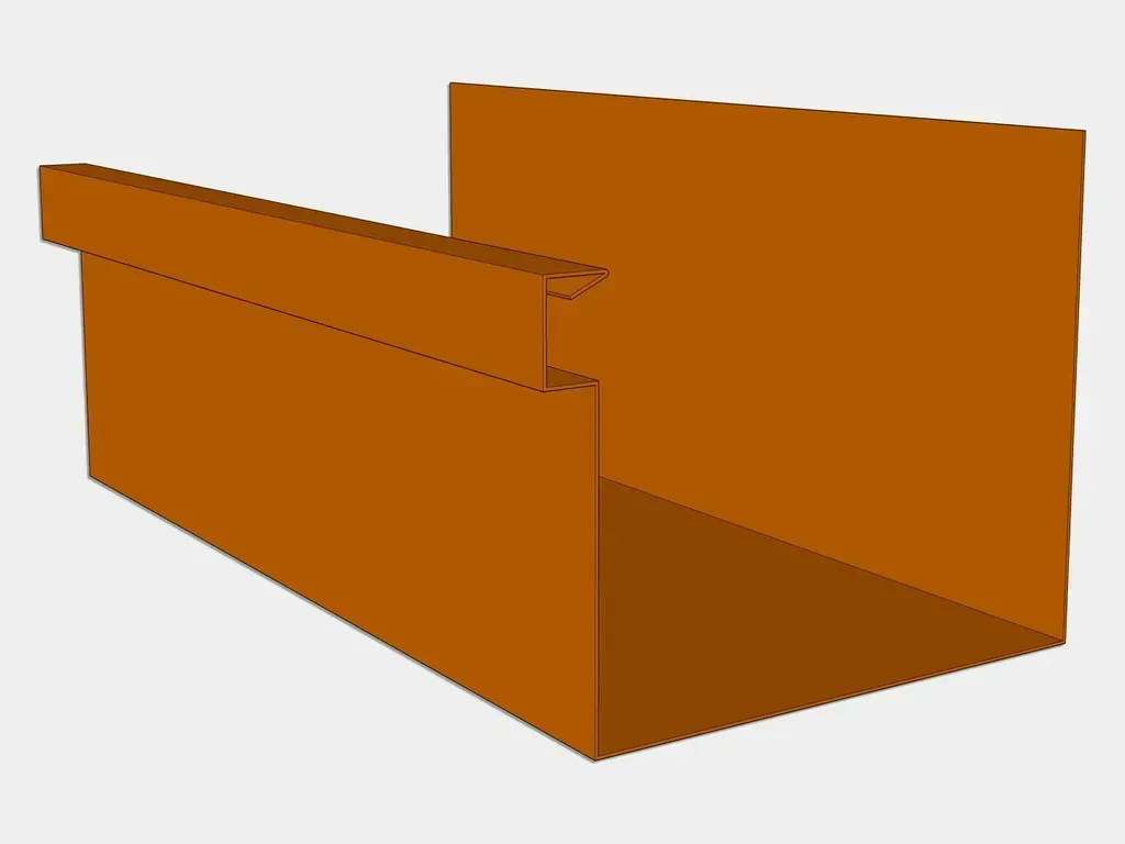 A-Style Copper Commercial Box Gutter