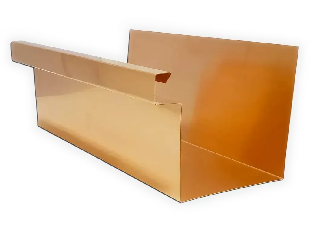 A-Style Copper Commercial Box Gutter