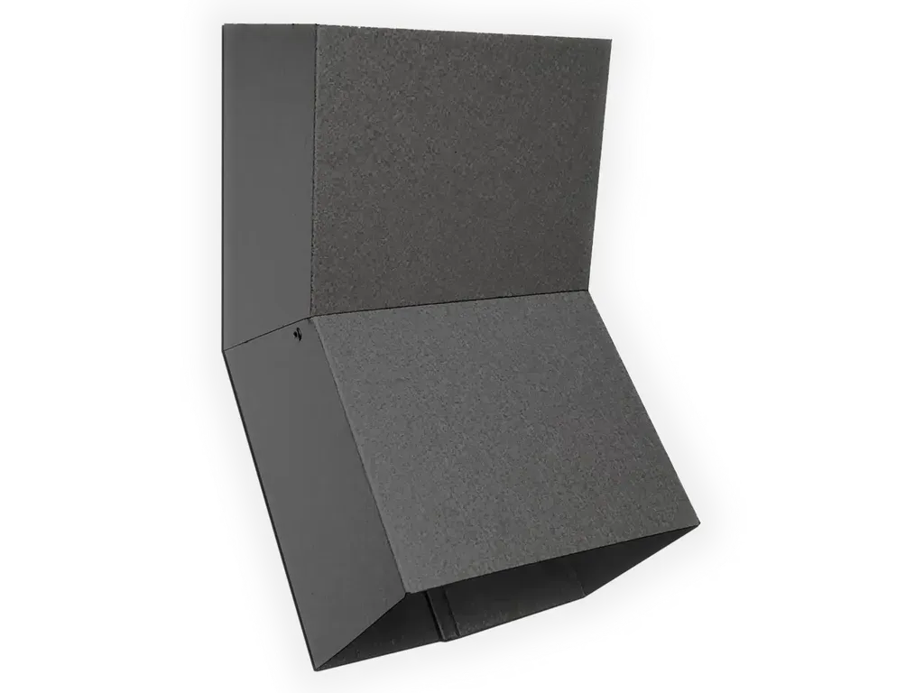 [EB002-32] Plain Square Bonderized Elbow (A) Style