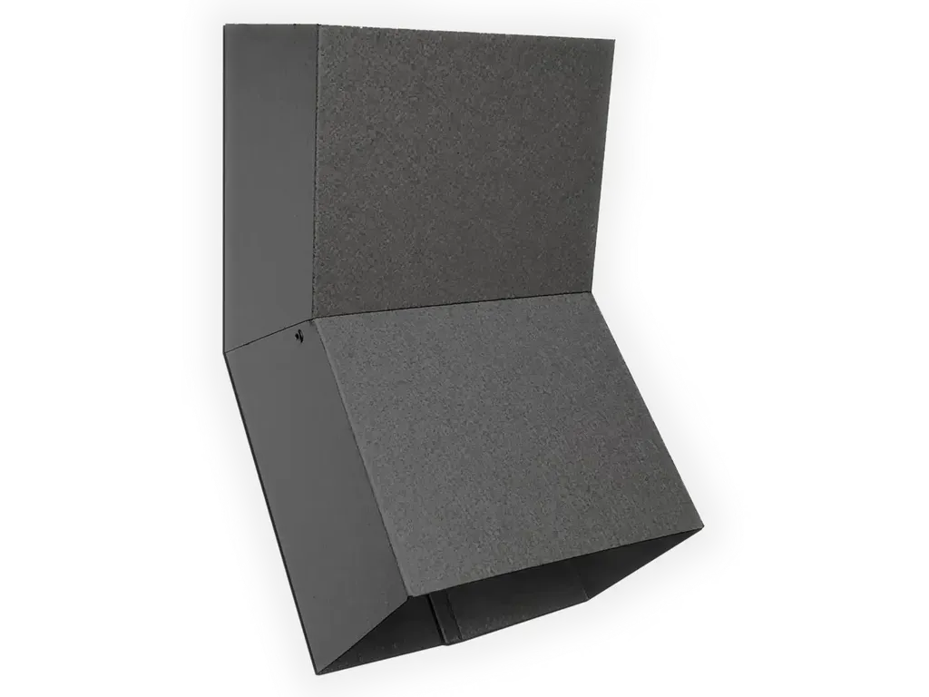 K&M Sheet Metal Plain Square Bonderized Elbow (A) Style (Paint Grip)
