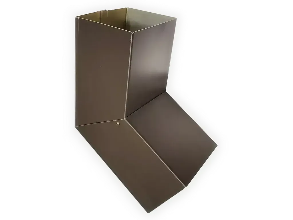 [EB002-40] Plain Square Kynar Steel Elbow (A) Style