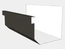D-Style 24 Gauge Kynar Steel Residential Box Gutter