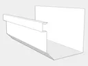 D-Style 0.032" Aluminum Kynar Residential Box Gutter