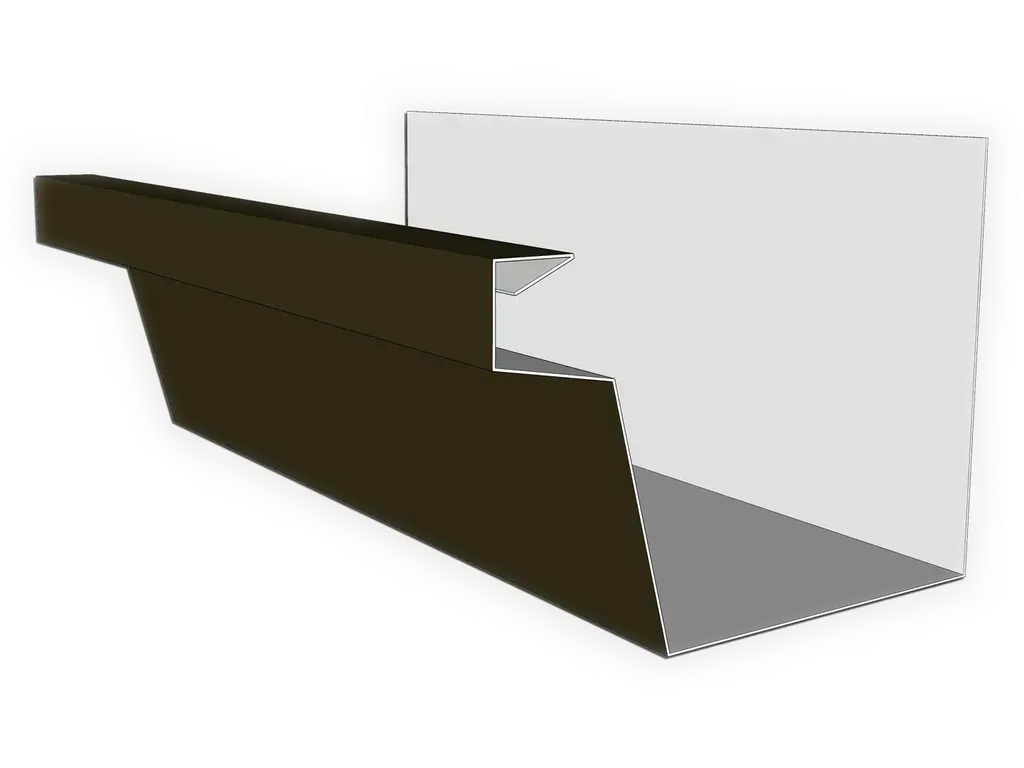 [GBF-40] 24 Gauge Kynar Steel Industrial Box Gutter