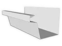 F-Style 0.032" Aluminum Kynar Industrial Box Gutter