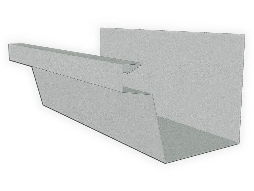 [GBF-20] 24 Gauge Galvalume Plus Industrial Box Gutter