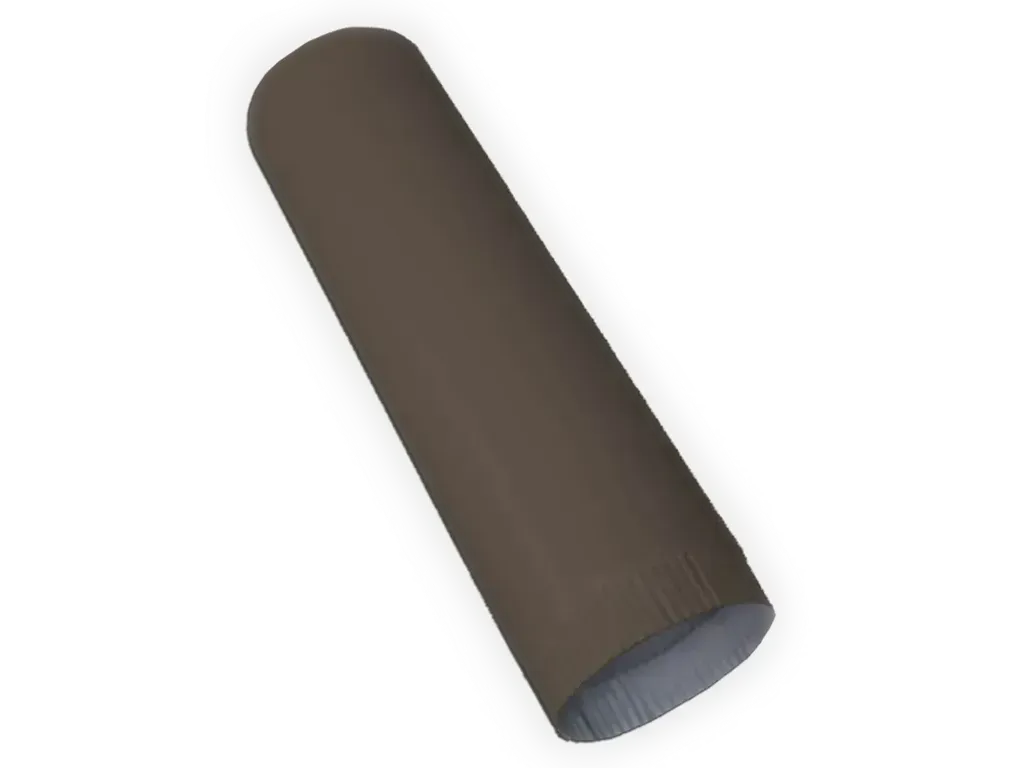 [DS001-40] Plain Round Kynar Steel Downspout