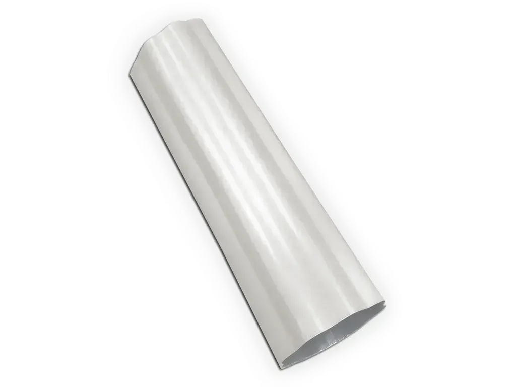[DS043-03] 4" Round Corrugated 0.032" Kynar Aluminum Downspout