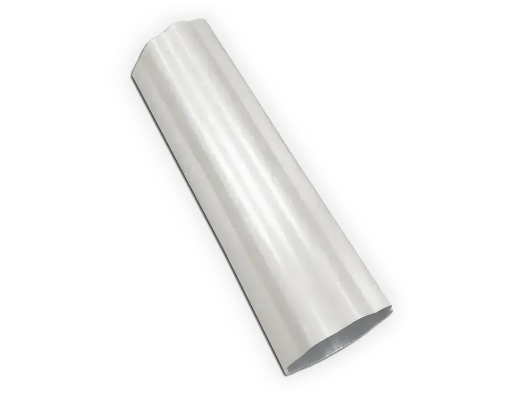 [DS043-02] 4" Round Corrugated 0.027" Aluminum Downspout