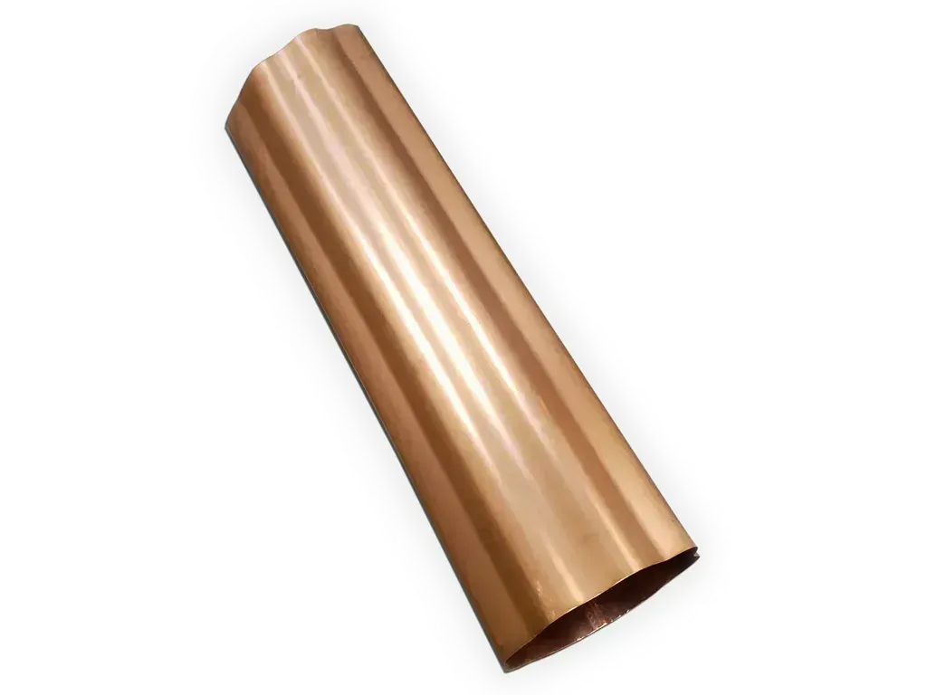 [DS043-10] 4" Round Corrugated Copper Downspout