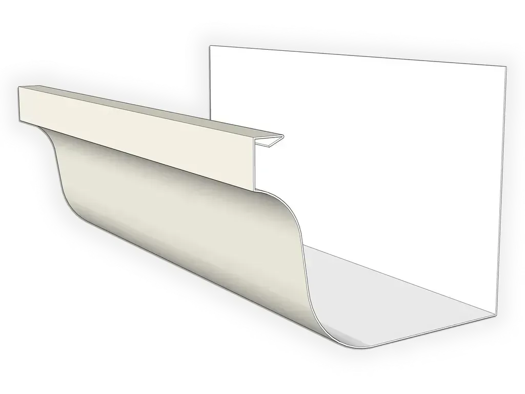 24 Gauge Kynar Steel Brownstone Gutter - L Style
