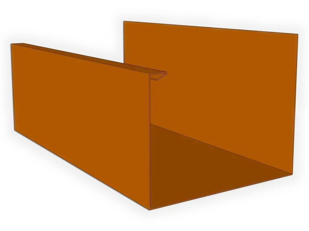 U-Style Copper U Shaped Box Gutter