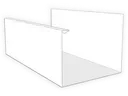 U-Style 0.027" Aluminum U Shaped Box Gutter