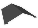 Bonderized Steel Ridge Cap Roof Flashing (Paint Grip)