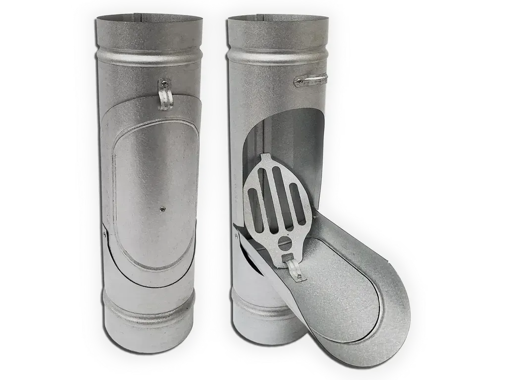 Plain Round G90 Galvanized Steel Downspout Cleanout