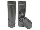 Plain Round Bonderized Steel Downspout Cleanout (Paint Grip)
