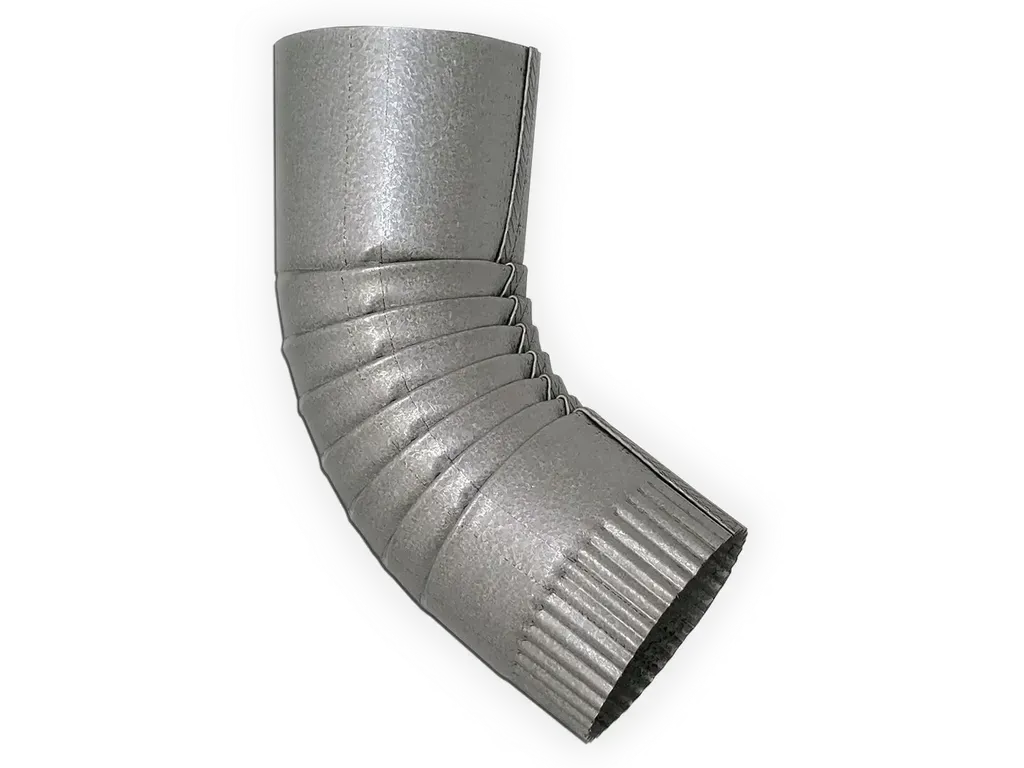 [EB001-30] Plain Round Galvanized Steel Elbow 75°