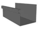 A-Style Bonderized Steel Commercial Box Gutter (Paint Grip)
