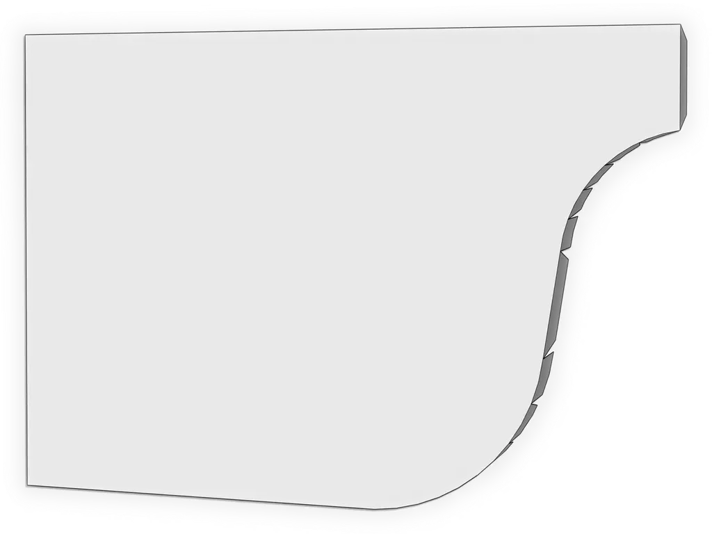 L-Style Brownstone Freedom Gray Gutter Left / Right End Cap