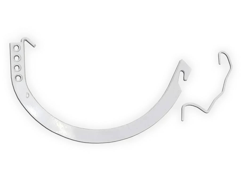 Aluminum Gem Circle Half Round Gutter Hanger