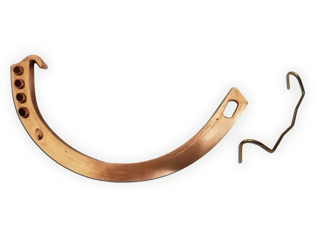 Copper Gem Circle Half Round Gutter Hanger