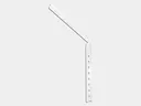 #12 Aluminum Roof Mount Gutter Shank