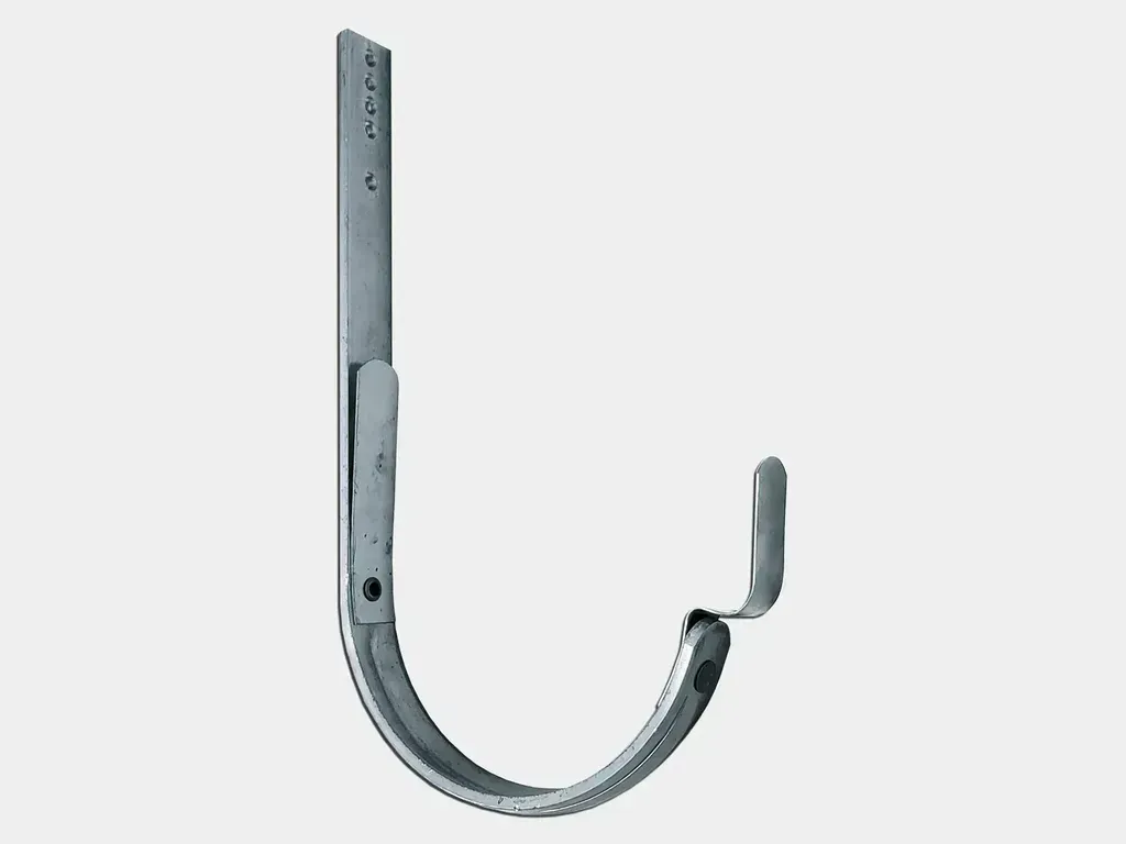 K&M Sheet Metal #16 Roof Mount Half Round Gutter Aluminum Bar Hanger