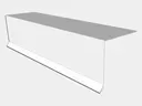 0.027" Aluminum Drip Edge with Kick