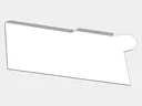 0.027" Aluminum Solid Gutter Cover End Cap