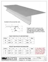 0.032" Aluminum Kynar T-Style Locking Drip Edge with Kick