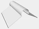 0.032" Kynar Aluminum Ridge Roll Roof Flashing