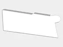 0.032" Kynar Aluminum Solid Gutter Cover End Cap