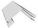 0.032" Kynar Aluminum Vented Ridge Cap Roof Flashing