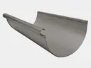 Reverse Bead Bonderized Steel Half Round Gutter (Paint Grip)
