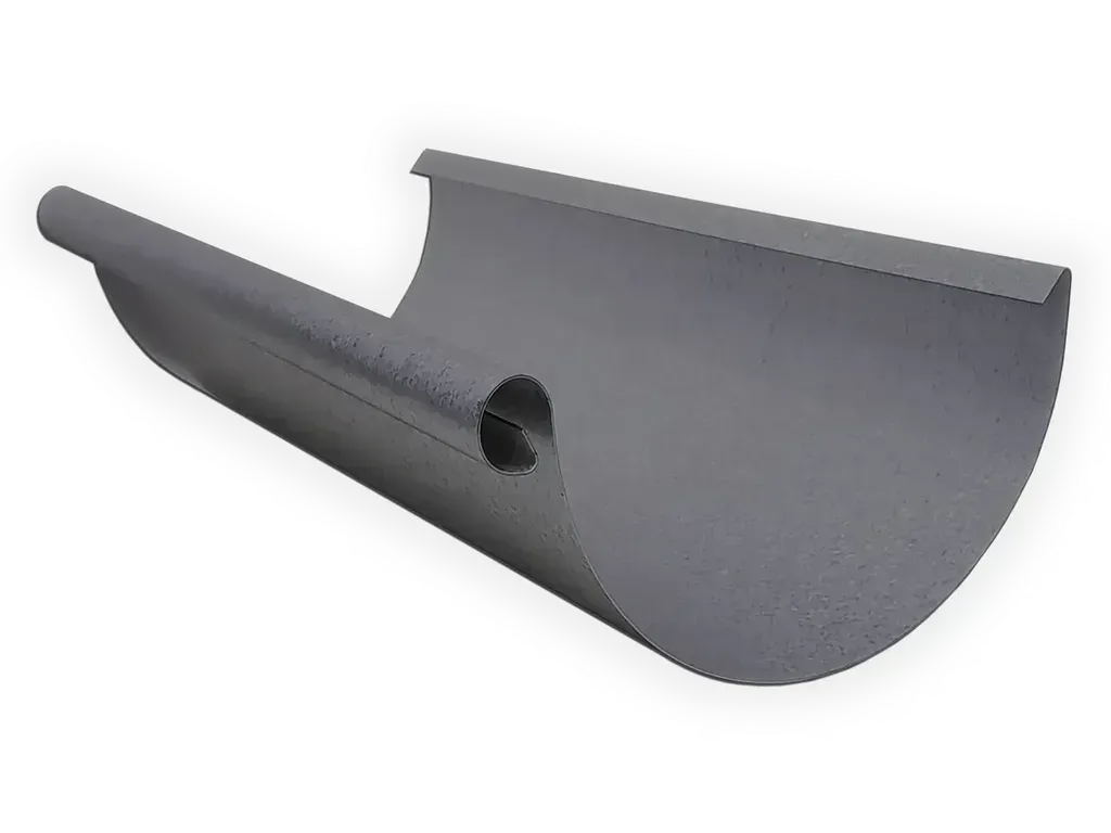 K&M Sheet Metal Euro Bead Lead Coated Copper Half Round Gutter