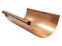 Euro Bead Copper Half Round Gutter