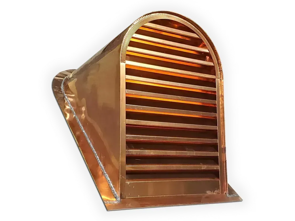 K&M Sheet Metal Barrel Dormer in Copper, Aluminum, Stainless Steel